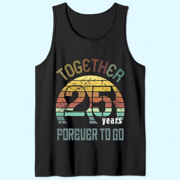 Discover 25th Years Wedding Anniversary Gifts For Couples Matching Tank Top