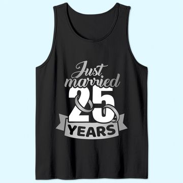 Discover Just married 25 years 25th wedding anniversary Tank Top