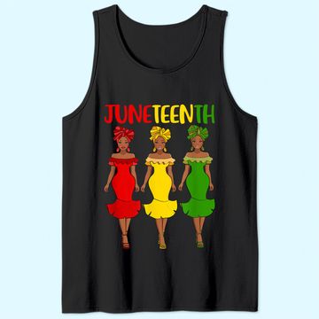 Discover Juneteenth Melanin Black Women Tank Top