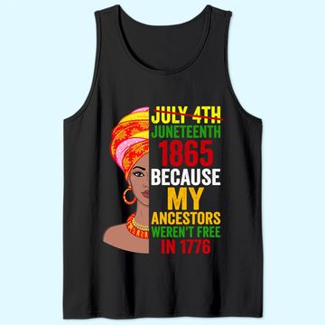 Discover Juneteenth Queen Melanin African American Women Tee Tank Top