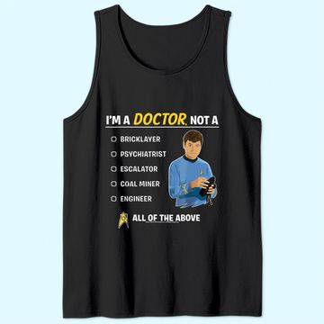 Discover Star Trek Original Series McCoy I'm A Doctor Graphic Tank Top