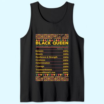 Discover Black Queen Ingredient Table Juneteenth Proud Black Girl Tank Top