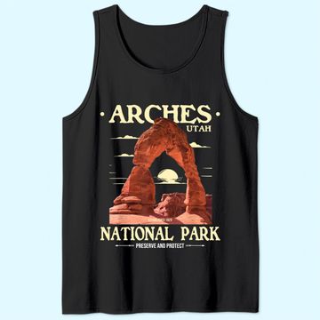 Discover Arches National Park - Retro Hiking & Camping Lover Tank Top