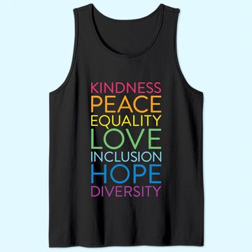 Discover Peace Love Inclusion Equality Diversity Human Rights Tank Top