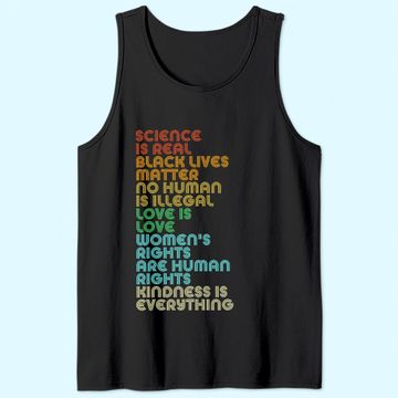 Discover Vintage Science Is Real Black Lives Matter Tank Top