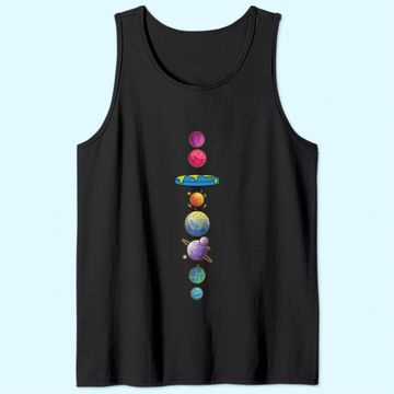 Discover Flat Earth Tank Top Map Model Globe Conspiracy Believer