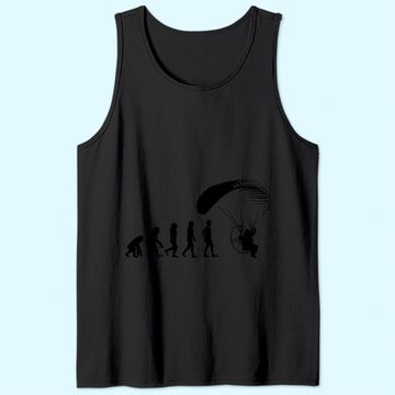 Discover Skydive Paraglider Parachuting Skydiving Paramotor Evolution Tank Top