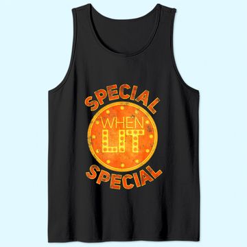 Discover Special When Lit - Funny Retro Pinball Gift Tank Top