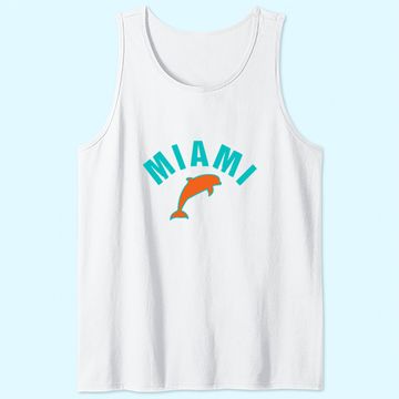Discover Miami Men's Tank Top Retro Dolphin