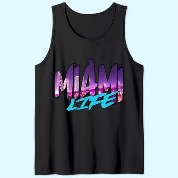 Discover Men's Tank Top Miami Life Beach View