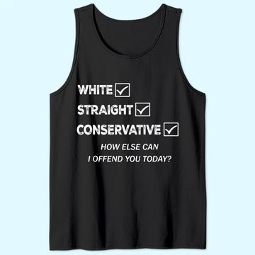 Discover Conservative Republican White Straight Tank Top