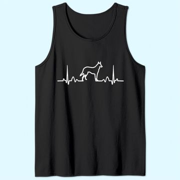 Discover Funny Dog Heartbeat Tank Top