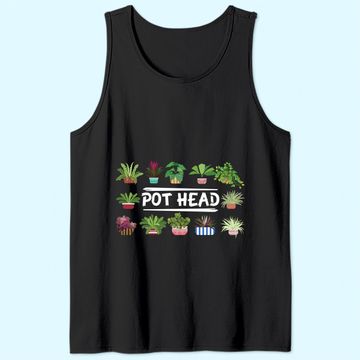 Discover Gardening Potted Plant Pot Head Tank Top