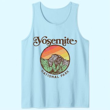 Discover Yosemite National Park Vintage Style Retro 80s Graphic Premium Tank Top