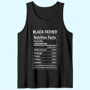 Discover Black Father Nutrition Fact  Tank Top