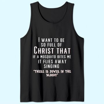 Discover Christ Christian Mosquito Joke Tank Top