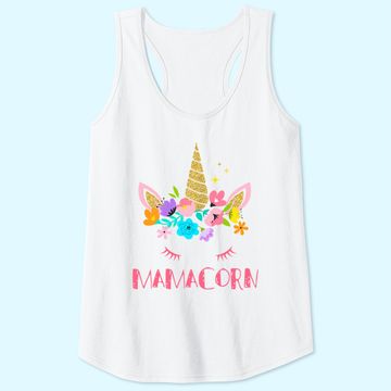 Discover Womens Funny Mamacorn Unicorn Tank Top