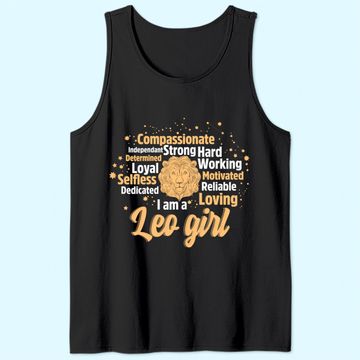 Discover As A Leo Girl birthday Astrology Zodiac sign women Leo Tank Top