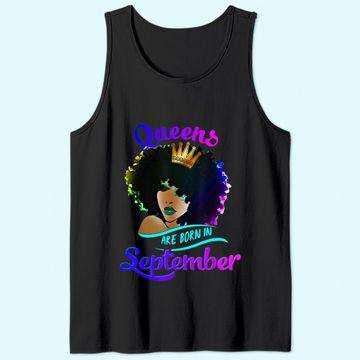 Discover Queens Born September Virgo Libra Birthday Tank Top
