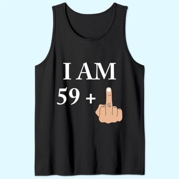 Discover I am 59 plus 1 funny 60th birthday 1960 1961 Tank Top