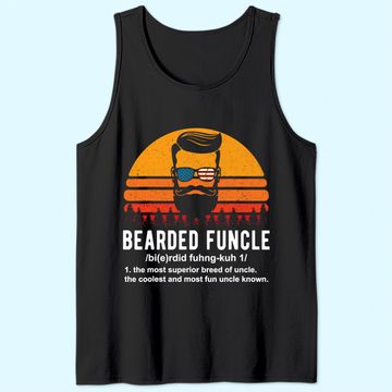 Discover Bearded Funcle Definition Mens Tank Top