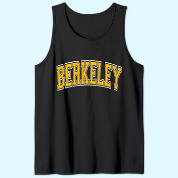 Discover Berkeley California CA Varsity Style Amber Tank Top