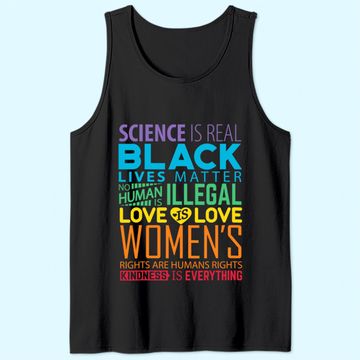 Discover Science Is Real BLM Rainbow Tank Top