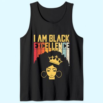 Discover Retro Vintage Black Excellence African Pride History Month Tank Top