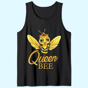 Discover Queen Bee Crown Cute Honey Bee Hive Gift Beekeeping TTank Top