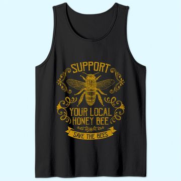 Discover Honey Bee Bee Keeper Design Tank Top