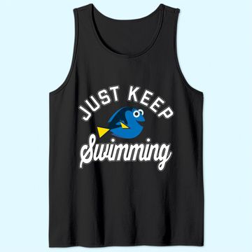 Discover Finding Dory Keep Swimming Quote Tank Top