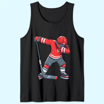 Discover Kid Ice Hockey Dab Apparel, Dabbing Player Youth Tank Top