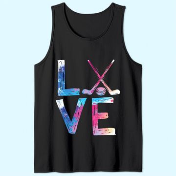 Discover Love Ice Hockey Girls Hockey Gifts Womens Ice Hockey Tank Top