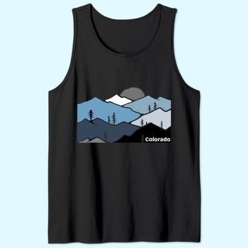 Discover Colorado Mountain Outdoor Retro Landscape Tank Top