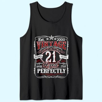 Discover Vintage 21st Birthday 2000 Limited Edition Born In 2000 Tank Top