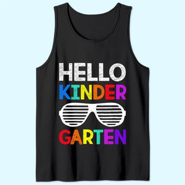 Discover Hello Kindergarten Back To School Teacher Student Tank Top