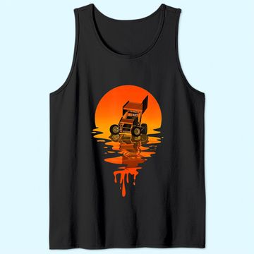 Discover Vintage Retro Style Sprint Car Racing Tank Top