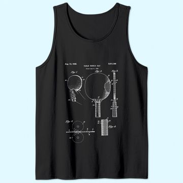 Discover Retro Ping Pong Paddle Tank Top Vintage Table Tank Top