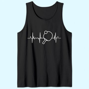 Discover Table Tennis Heartbeat Ping Pong Tank Top