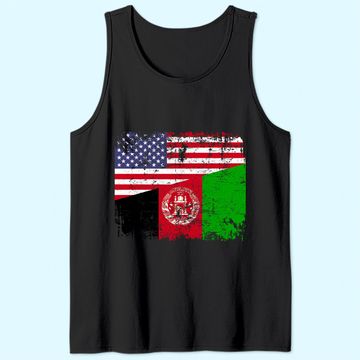 Discover Usa Afghanistan Flag Tank Top