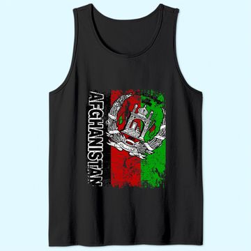 Discover Vintage Afghanistan Flag Tank Top