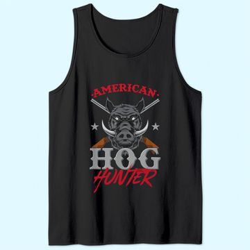 Discover American Hog Hunter Swine Boar Hunting Gift Tank Top