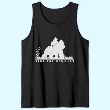 Discover Save the Gorillas Mama & Baby Gorilla Tank Top