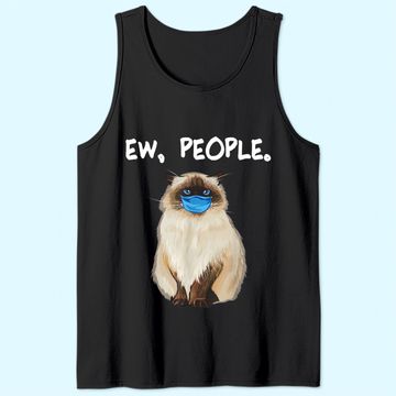 Discover Ew People Cat Wearing Face Mask Tank Top