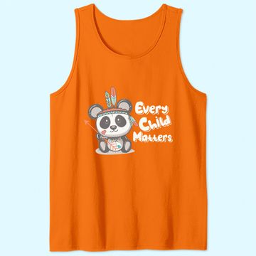 Discover Every Child Matters Panda Indigenous People Orange Day Tank Top