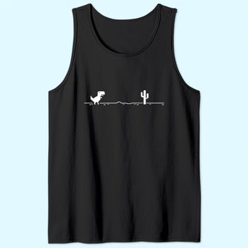 Discover No Internet Dinosaur Graphic Design Tank Top