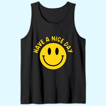 Discover Have A Nice Day Smile Happy Face Emoji Retro Tank Top