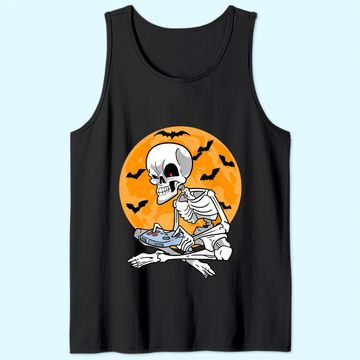 Discover Gaming Skeleton Gamer Controller Halloween Tank Top