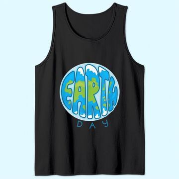 Discover Retro Happy Earth Day, Environment, Saving the Planet Tank Top