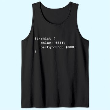 Discover Web Developer CSS JavaScript HTML Tank Top